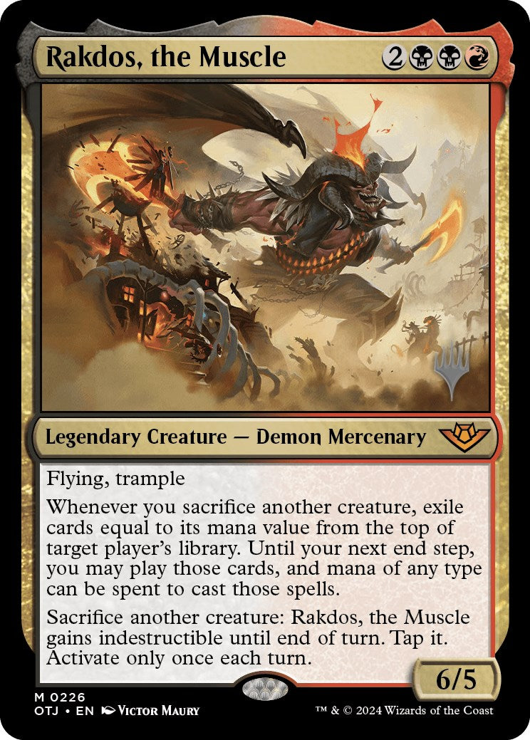 Rakdos, the Muscle (Promo Pack) [Outlaws of Thunder Junction Promos] Foil