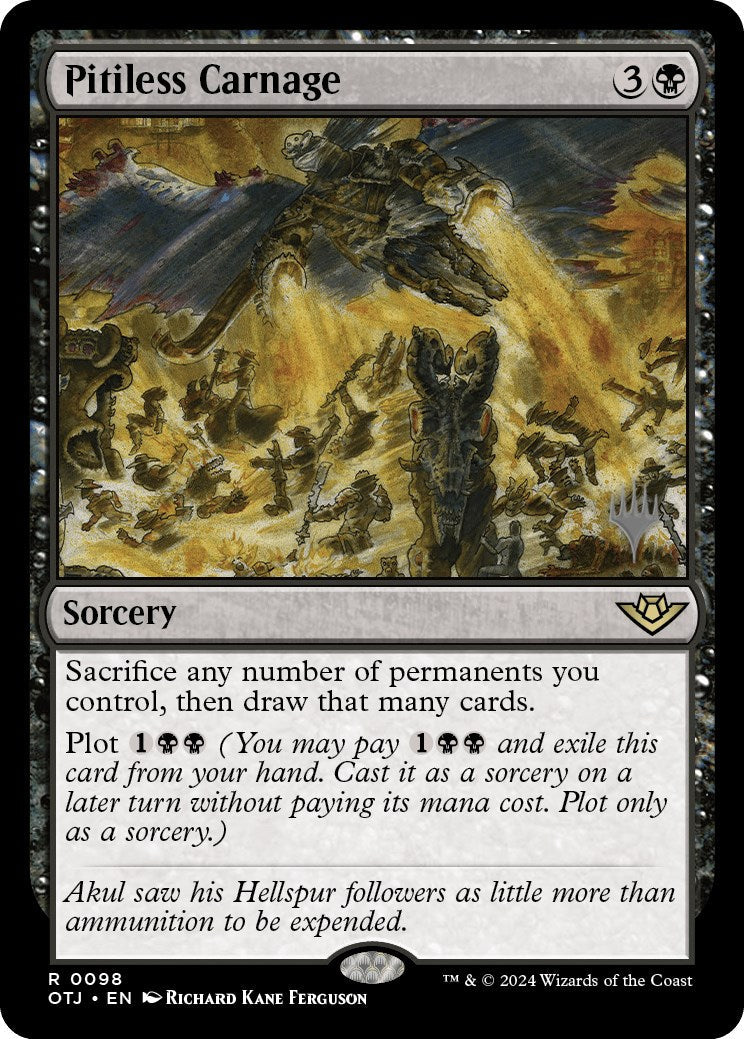 Pitiless Carnage (Promo Pack) [Outlaws of Thunder Junction Promos] Foil