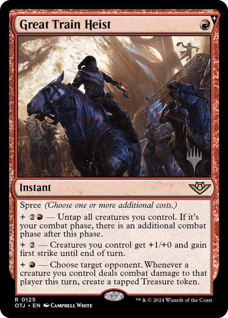 Great Train Heist (Promo Pack) [Outlaws of Thunder Junction Promos] Foil