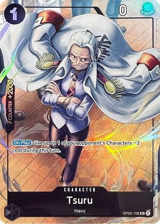 Tsuru (Premium Card Collection -Best Selection Vol. 1-) (OP02-106) - [One Piece Promotion Cards] Foil