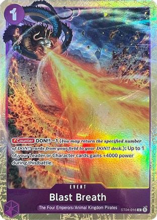 Blast Breath (Premium Card Collection -Best Selection Vol. 1-) (ST04-016) - [One Piece Promotion Cards] Foil