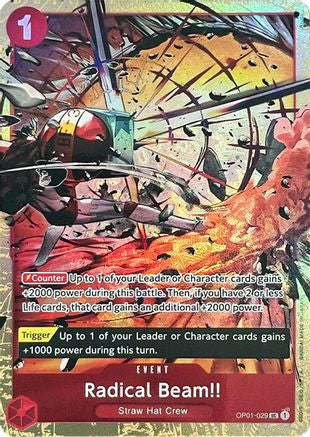 Radical Beam!! (Premium Card Collection -Best Selection Vol. 1-) (OP01-029) - [One Piece Promotion Cards] Foil