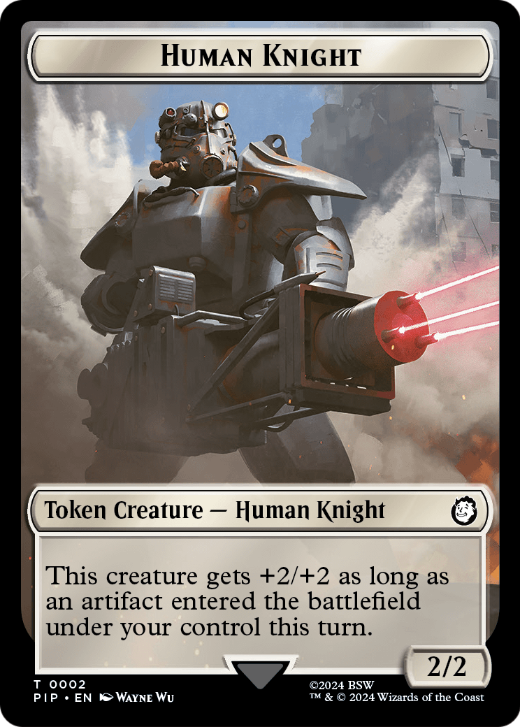 Human Knight  [Fallout Tokens] Foil