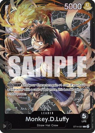 Monkey.D.Luffy (001) (ST14-001) - [Starter Deck 14: 3D2Y] Foil