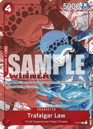 Trafalgar Law (Winner Pack Vol. 7) (P-017) - [One Piece Promotion Cards] Foil