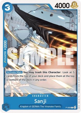 Sanji (Pirates Party Vol. 7) (P-068) - [One Piece Promotion Cards]