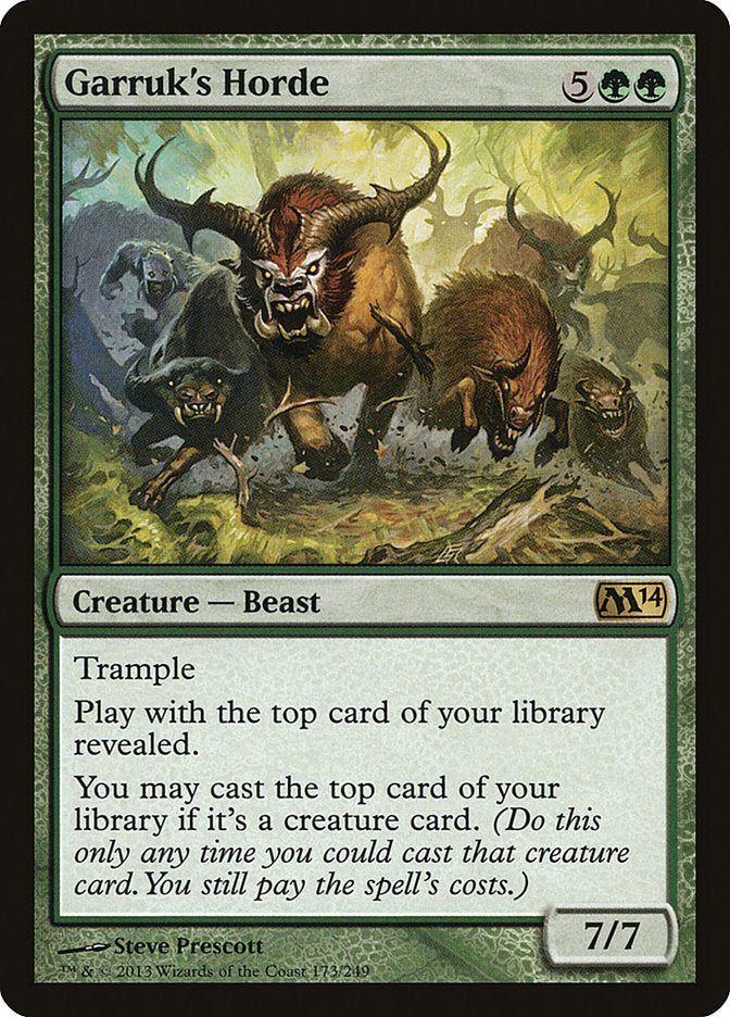 Garruk's Horde [Magic 2014] Foil