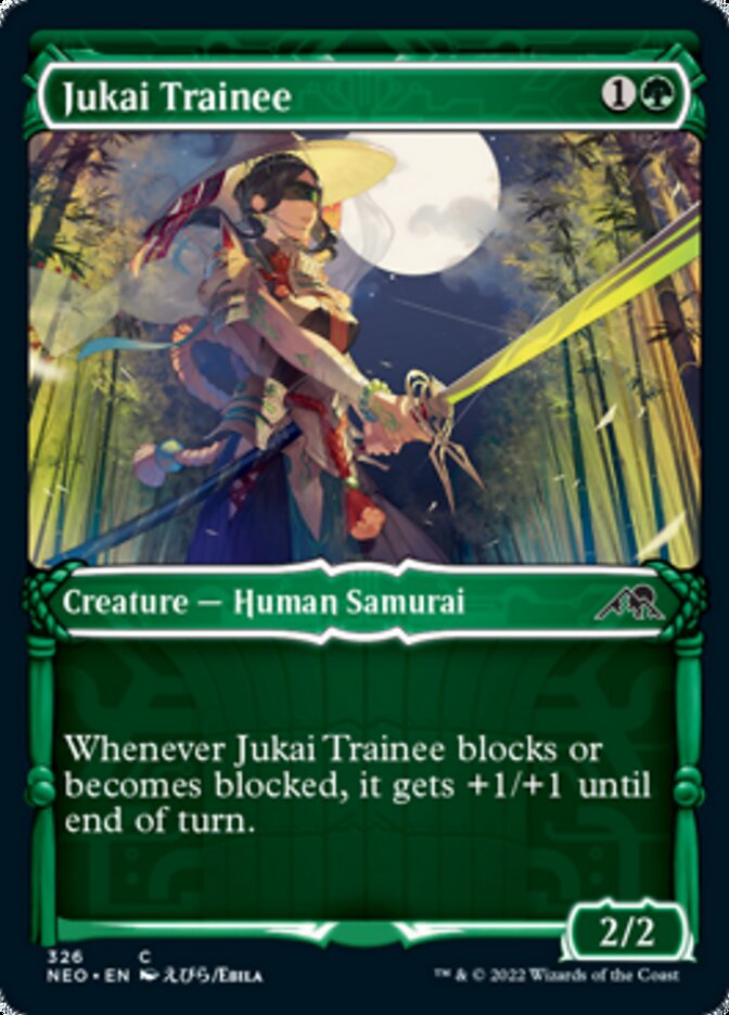 Jukai Trainee (Showcase Samurai) [Kamigawa: Neon Dynasty] Foil
