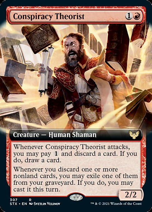 Conspiracy Theorist (Extended Art) [Strixhaven: School of Mages] Foil