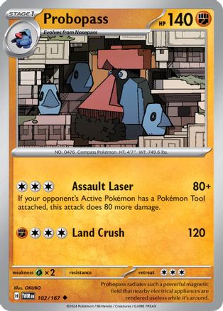 Probopass (102/167) [Scarlet & Violet: Twilight Masquerade] Reverse Holofoil