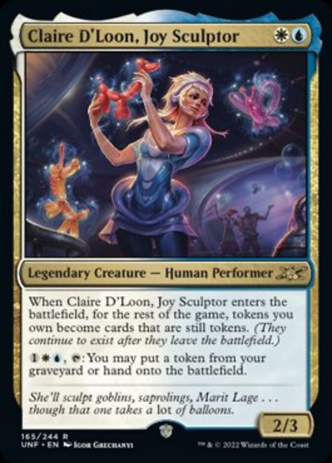 Claire D'Loon, Joy Sculptor [Unfinity] Foil