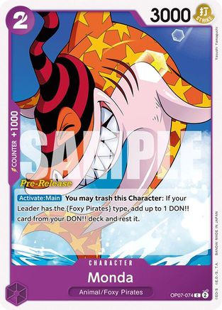 Monda (OP07-074) - [500 Years in the Future Pre-Release Cards]