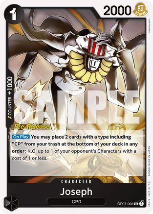 Joseph (OP07-092) - [500 Years in the Future Pre-Release Cards]