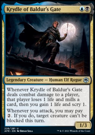 Krydle of Baldur's Gate [Dungeons & Dragons: Adventures in the Forgotten Realms] Foil