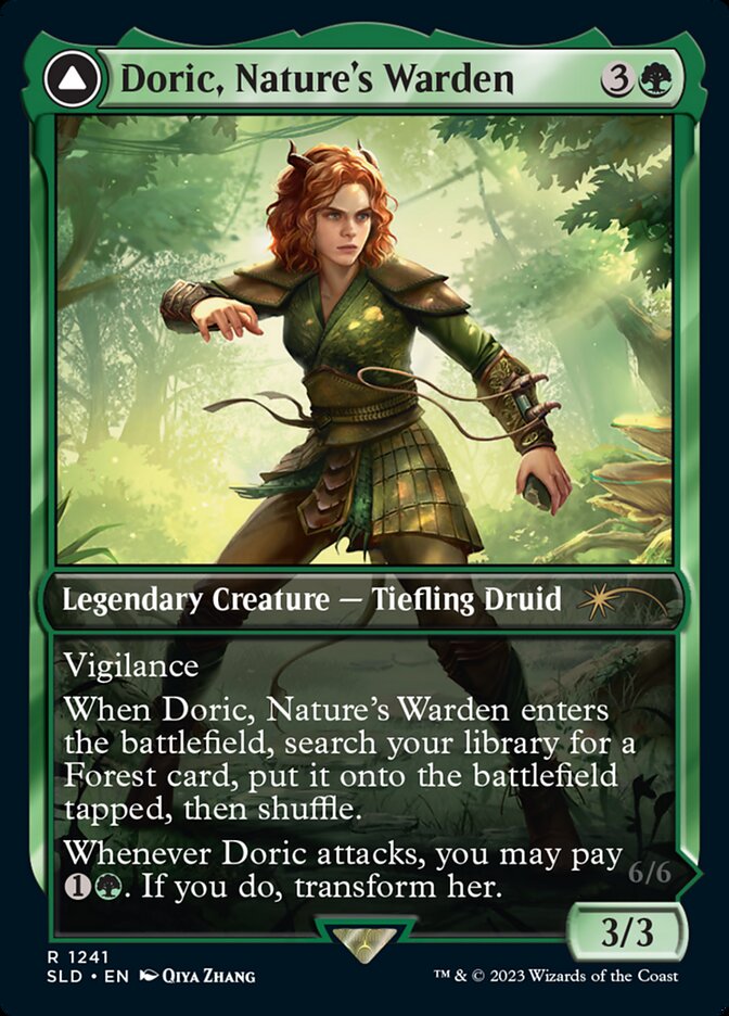 Doric, Nature's Warden // Doric, Owlbear Avenger [Secret Lair Drop Series] Foil