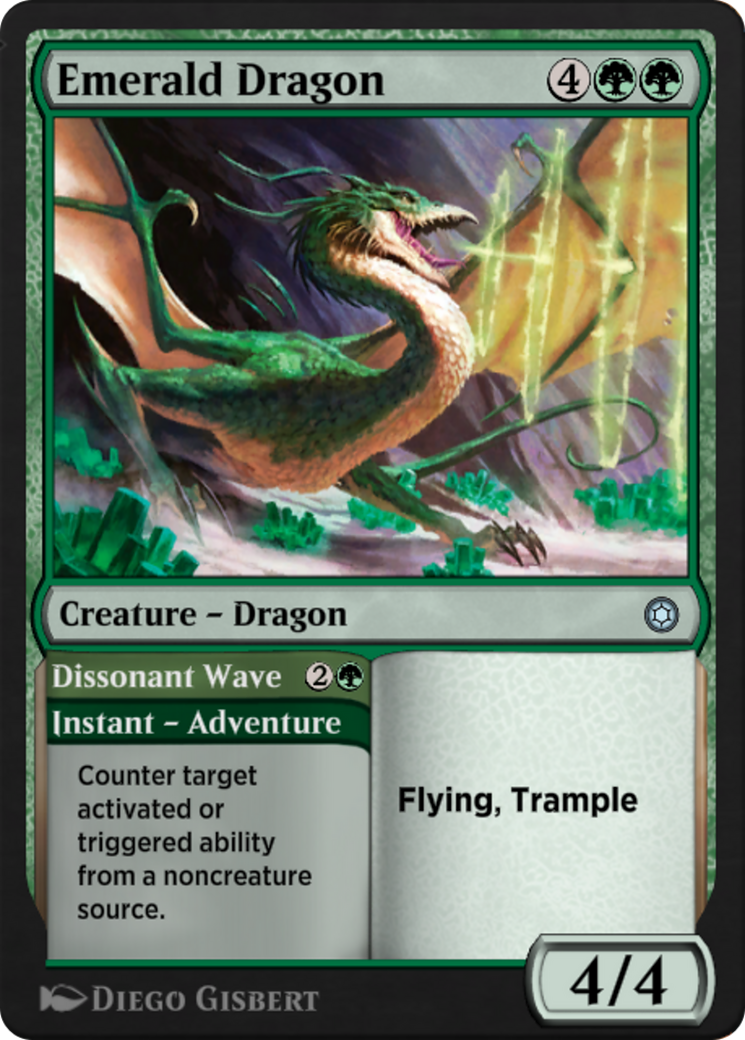 Emerald Dragon // Dissonant Wave  [Alchemy Horizons: Baldur's Gate]