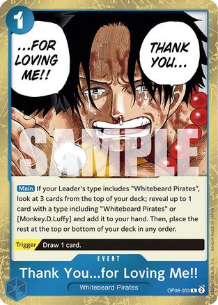 Thank You...for Loving Me!! (OP08-053) - [Two Legends] Foil
