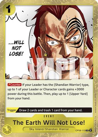 The Earth Will Not Lose! (OP08-115) - [Two Legends] Foil