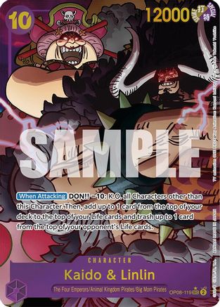 Kaido & Linlin (Parallel) (OP08-119) - [Two Legends] Foil