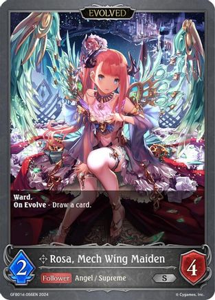 Rosa, Mech Wing Maiden (Evolved) (GFB01d-056EN)