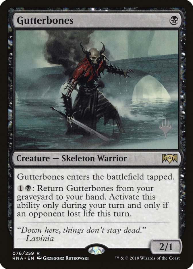 Gutterbones (Promo Pack) [Ravnica Allegiance Promos] Foil