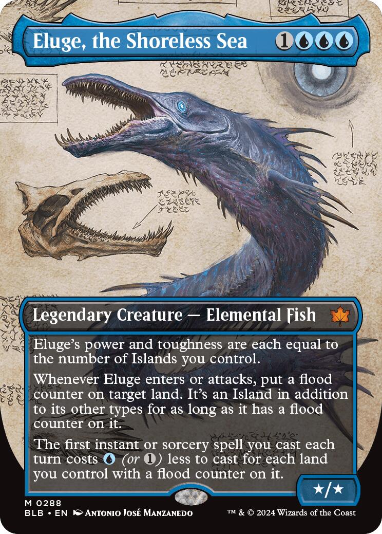 Eluge, the Shoreless Sea (Borderless) [Bloomburrow] Foil