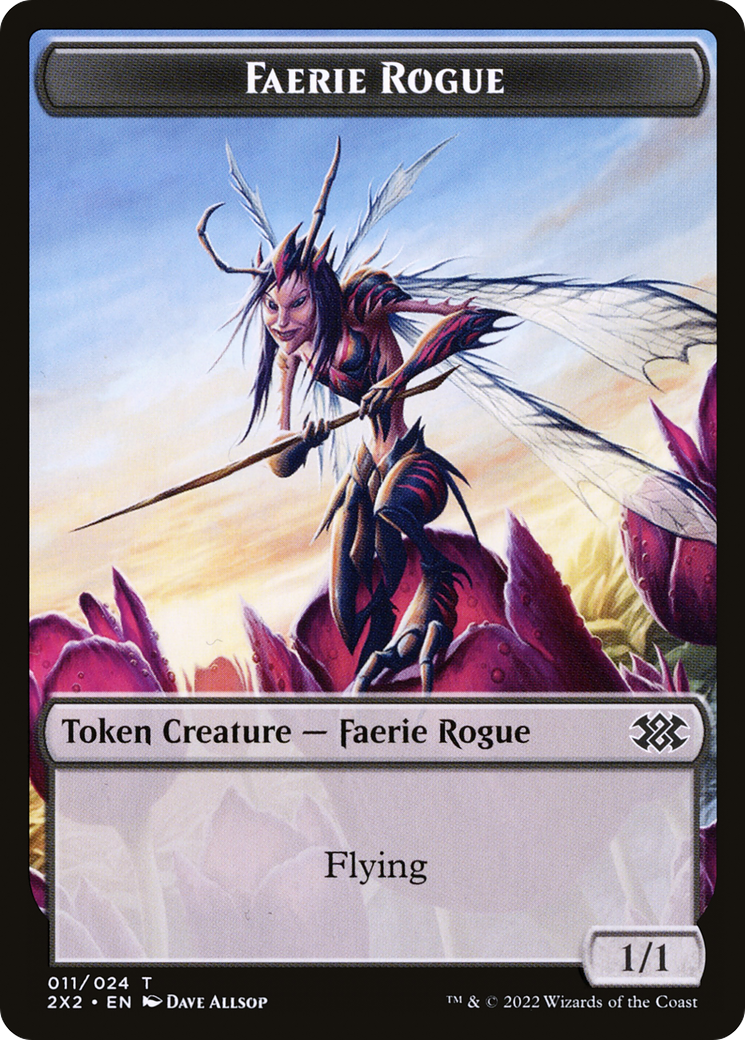 Faerie Rogue  [Double Masters 2022 Tokens] Foil