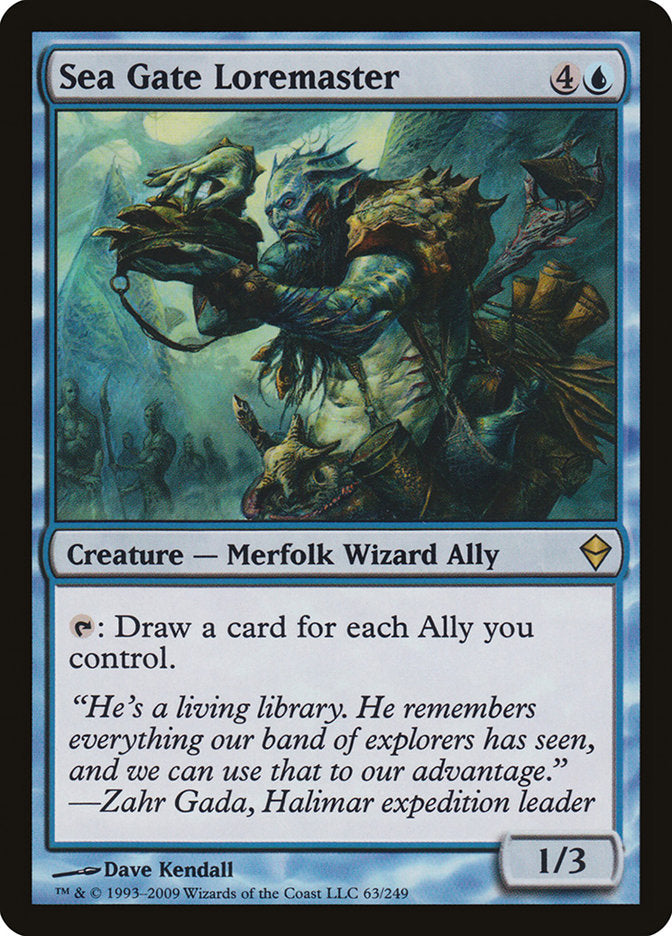 Sea Gate Loremaster [Zendikar] Foil