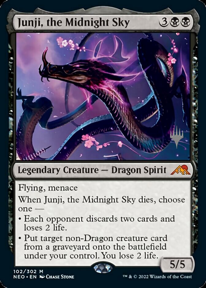 Junji, the Midnight Sky (Promo Pack) [Kamigawa: Neon Dynasty Promos] Foil
