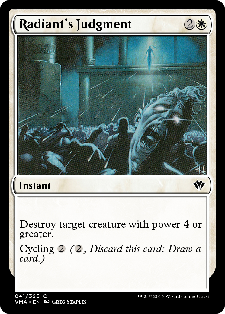 Radiant's Judgment  [Vintage Masters] Foil