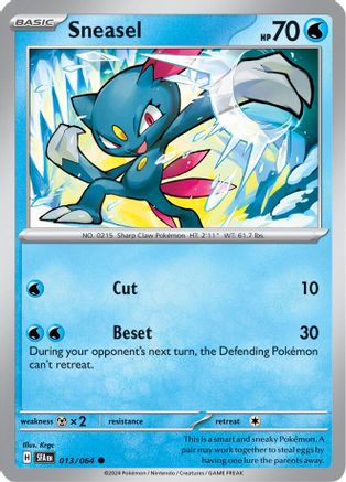 Sneasel (013/064) [Scarlet & Violet: Shrouded Fable] Reverse Holofoil