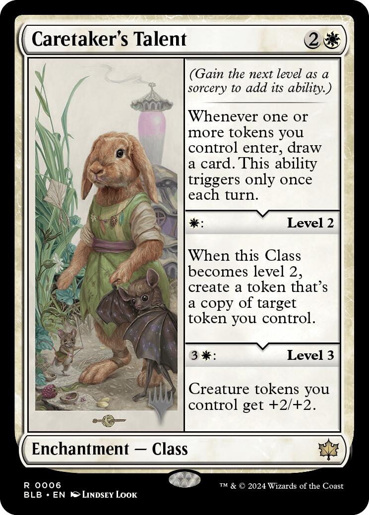 Caretaker's Talent (Promo Pack) [Bloomburrow Promos] Foil