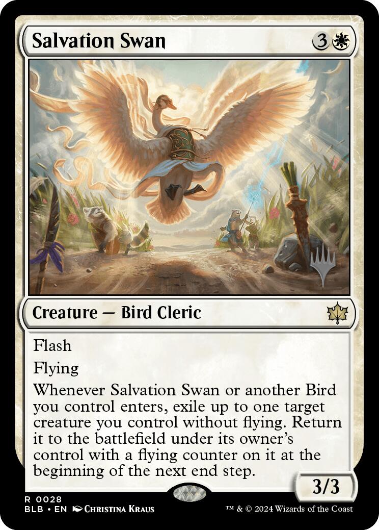 Salvation Swan (Promo Pack) [Bloomburrow Promos] Foil
