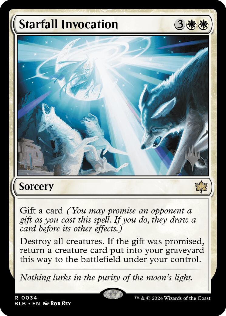 Starfall Invocation (Promo Pack) [Bloomburrow Promos] Foil