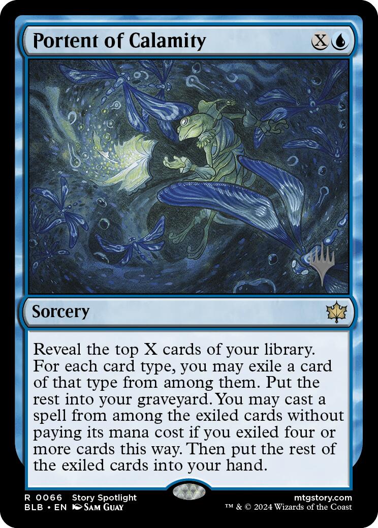 Portent of Calamity (Promo Pack) [Bloomburrow Promos] Foil