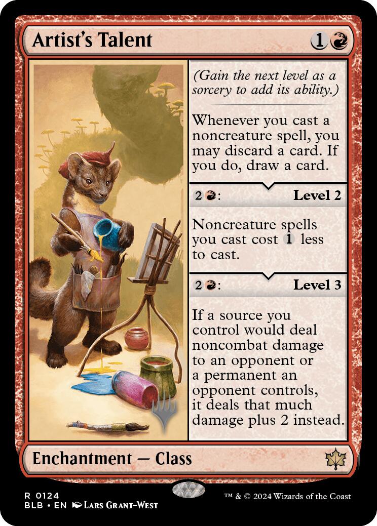 Artist's Talent (Promo Pack) [Bloomburrow Promos] Foil