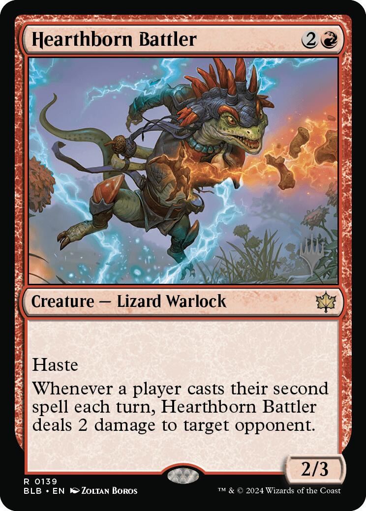 Hearthborn Battler (Promo Pack) [Bloomburrow Promos] Foil