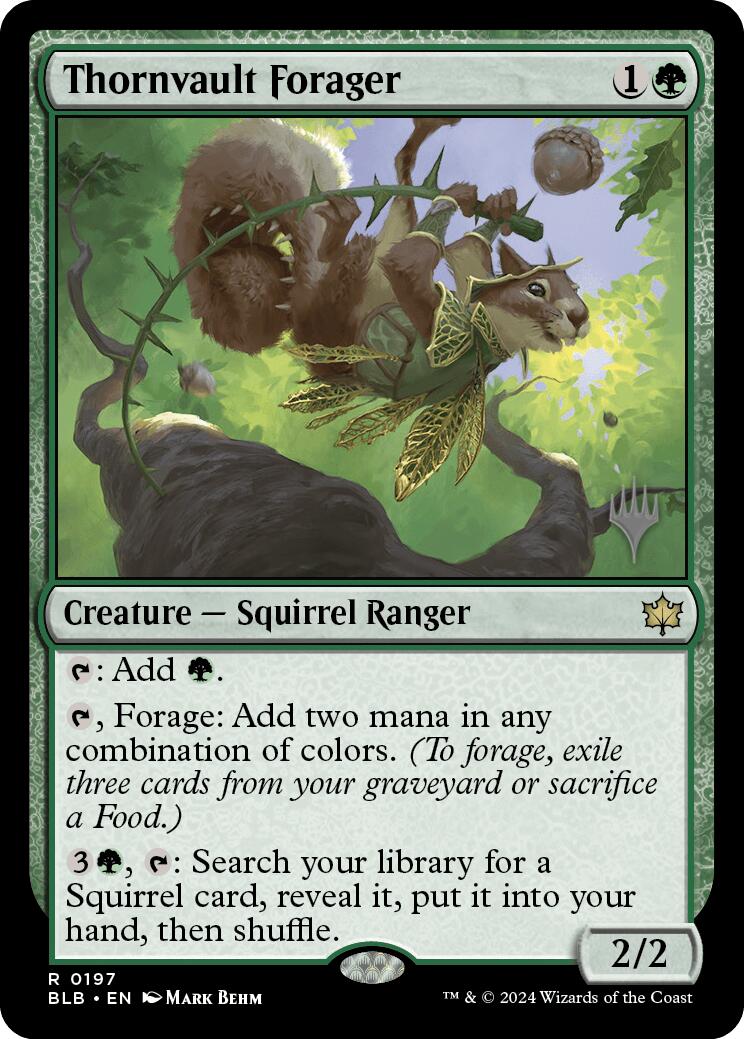 Thornvault Forager (Promo Pack) [Bloomburrow Promos] Foil