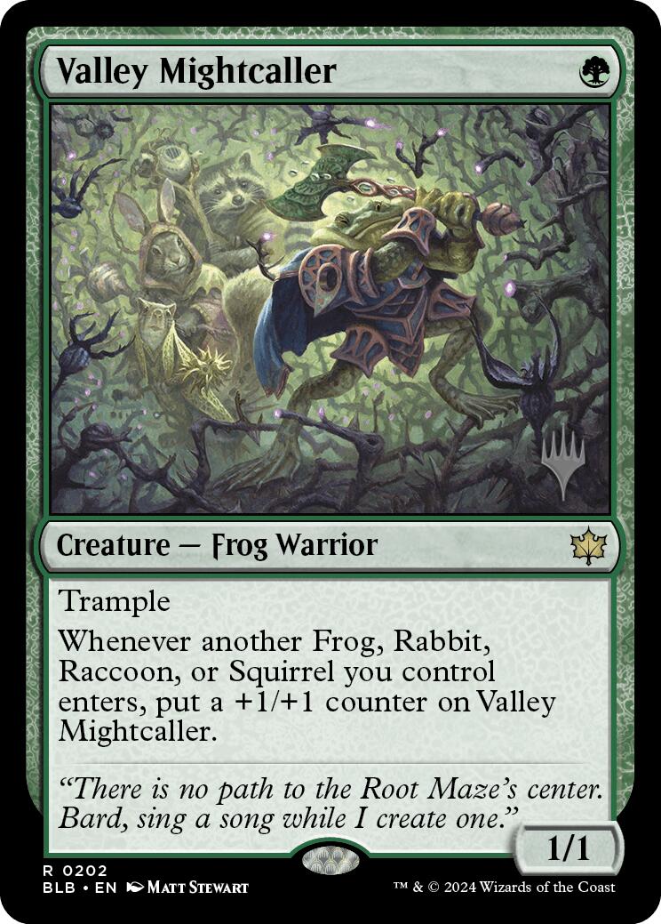 Valley Mightcaller (Promo Pack) [Bloomburrow Promos] Foil
