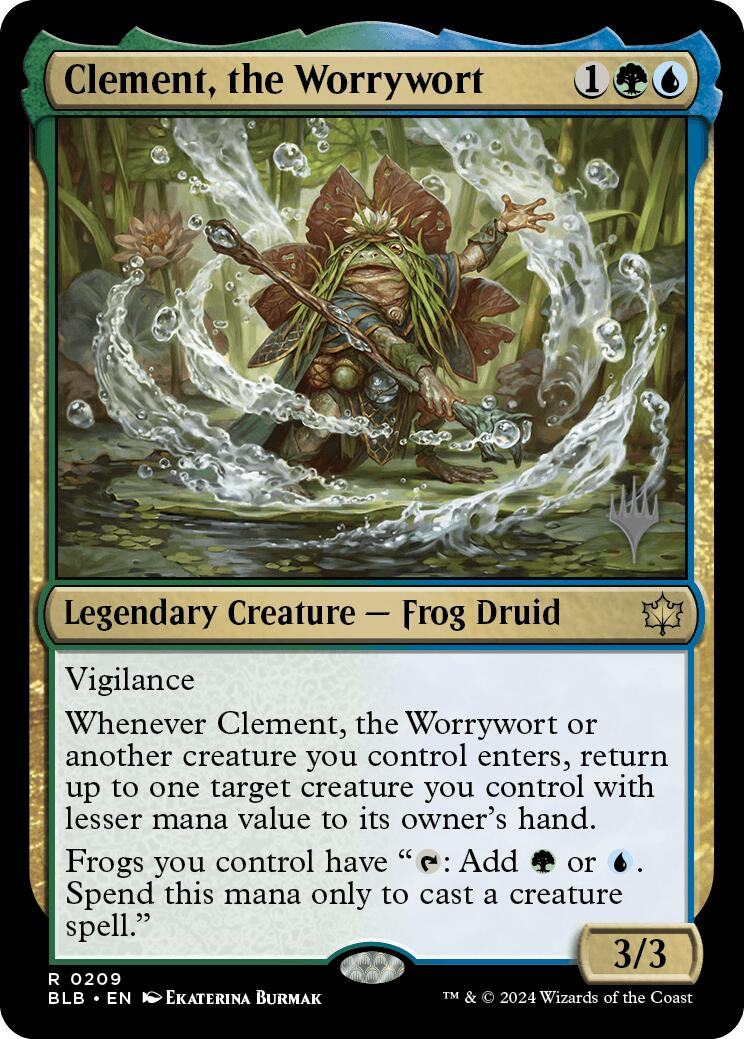 Clement, the Worrywort (Promo Pack) [Bloomburrow Promos] Foil