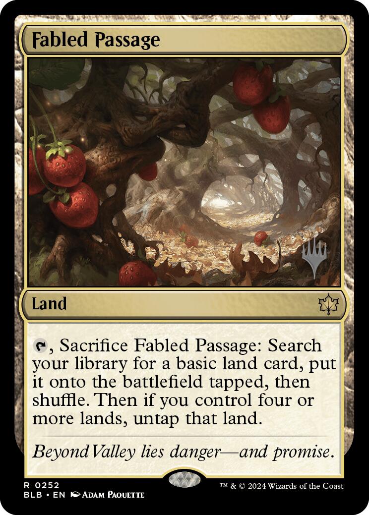 Fabled Passage (Promo Pack) [Bloomburrow Promos] Foil