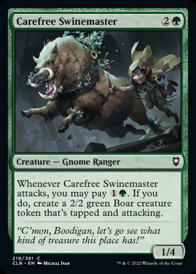 Carefree Swinemaster [Commander Legends: Battle for Baldur's Gate] Foil