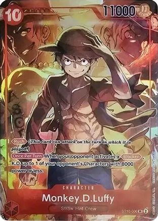 Monkey.D.Luffy (Treasure Booster Set) (ST10-006) - [One Piece Promotion Cards] Foil