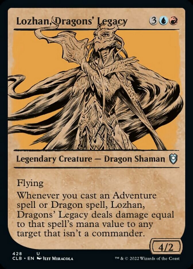 Lozhan, Dragons' Legacy (Showcase) [Commander Legends: Battle for Baldur's Gate] Foil