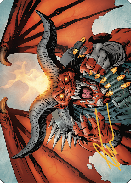 Rakdos, the Muscle // Rakdos, the Muscle  [Outlaws of Thunder Junction Art Series] (Borderless) Foil