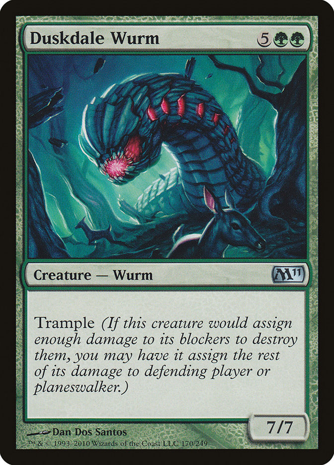 Duskdale Wurm [Magic 2011] Foil