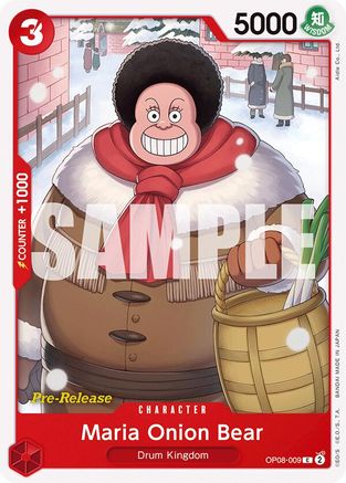 Maria Onion Bear (OP08-009) - [Two Legends Pre-Release Cards]