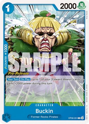 Buckin (OP08-051) - [Two Legends Pre-Release Cards]