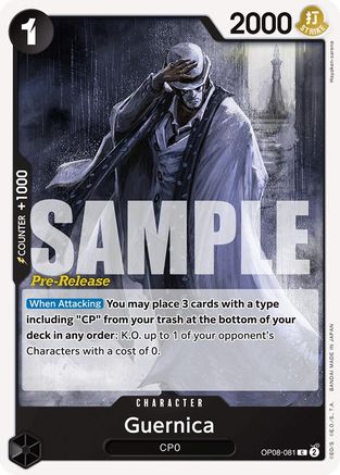 Guernica (OP08-081) - [Two Legends Pre-Release Cards]