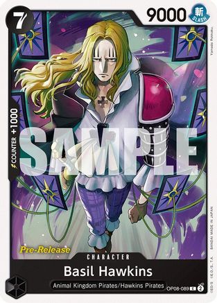Basil Hawkins (OP08-089) - [Two Legends Pre-Release Cards]